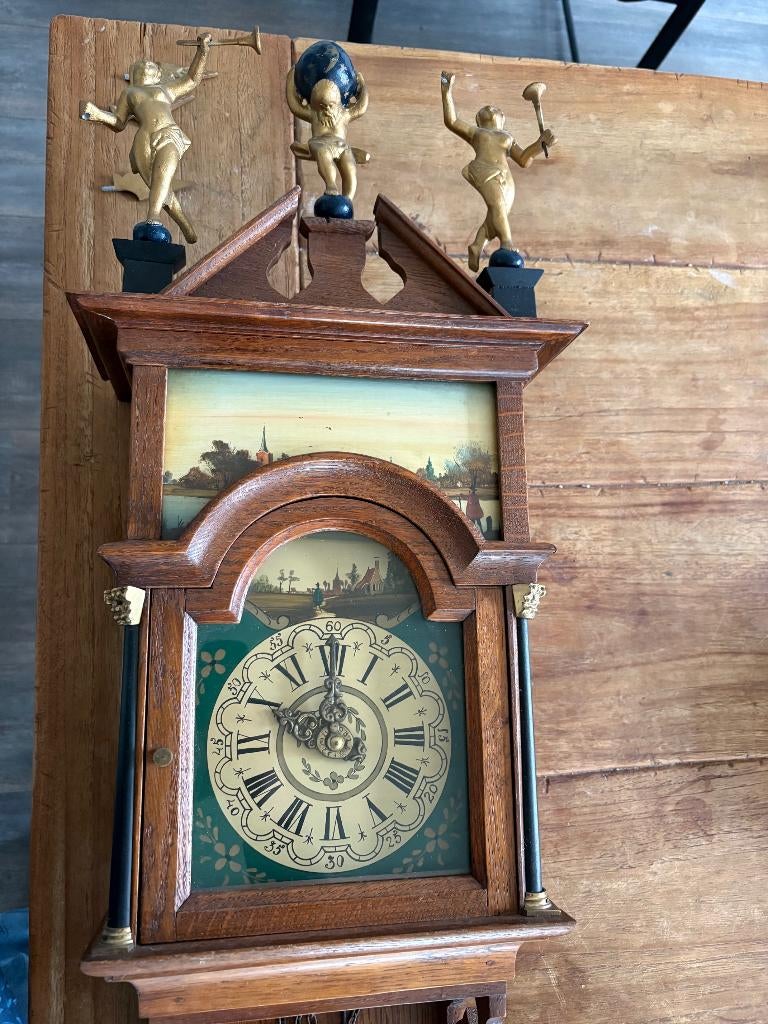 Wandklok met engelen, Ophalen of Verzenden