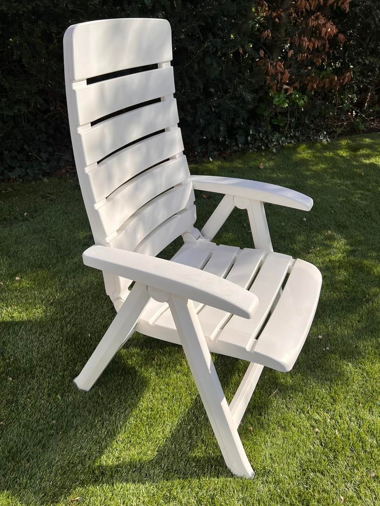 Hartman tuinstoel stapelbaar, Ophalen, Gebruikt, Kunststof, Verstelbaar