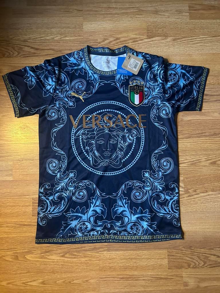 Italie versace shirt blauw maat M gratis verzending met DHL!, Ophalen of Verzenden, Nieuw, Maat 48/50 (M), Blauw