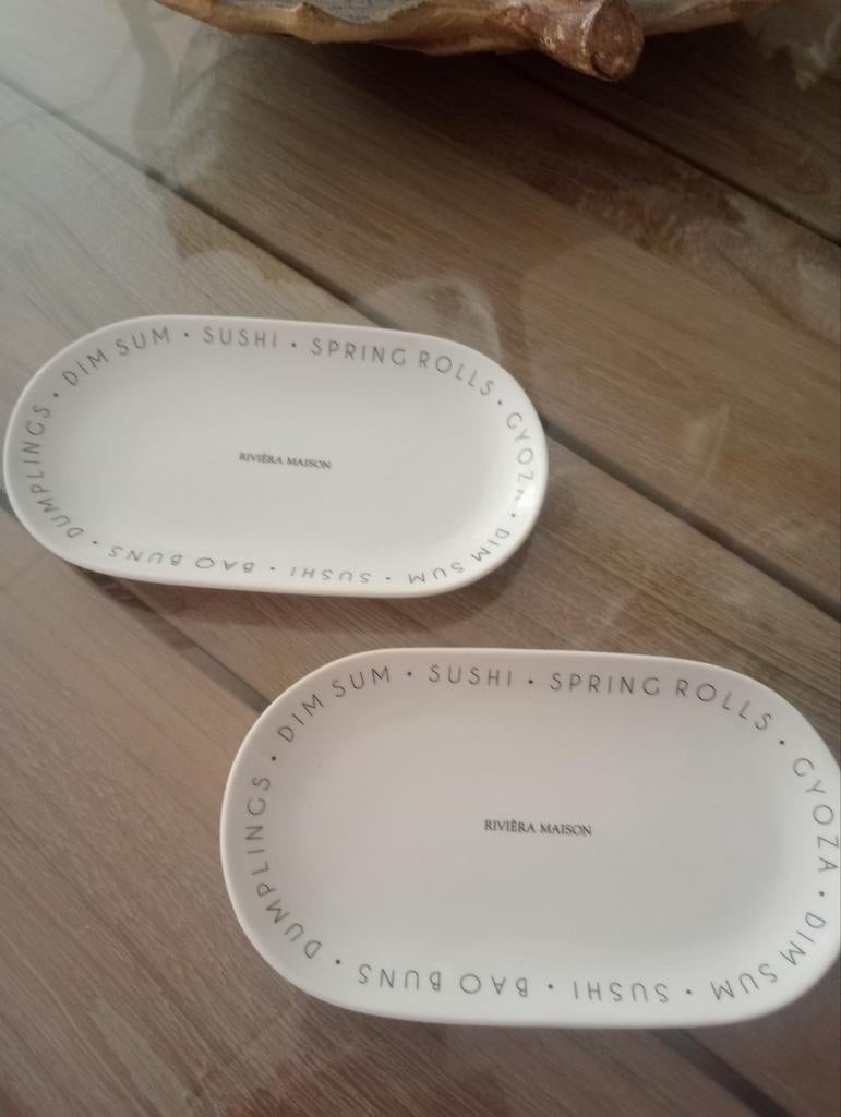 Riviera Maison sushi bordjes, Ophalen of Verzenden, Zo goed als nieuw