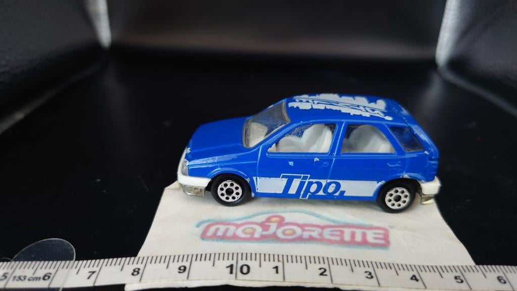 Majorette Fiat Tipo - Blauwe Diecast Auto, Hobby en Vrije tijd, Ophalen of Verzenden, Zo goed als nieuw, Auto, Majorette