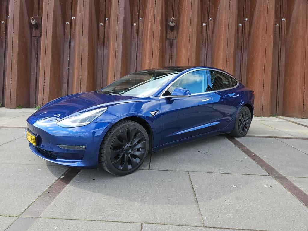 Tesla Model 3 long range dual motor te koop!, Auto's, Tesla, Automaat, 1831 kg, Zwart, Adaptieve lichten