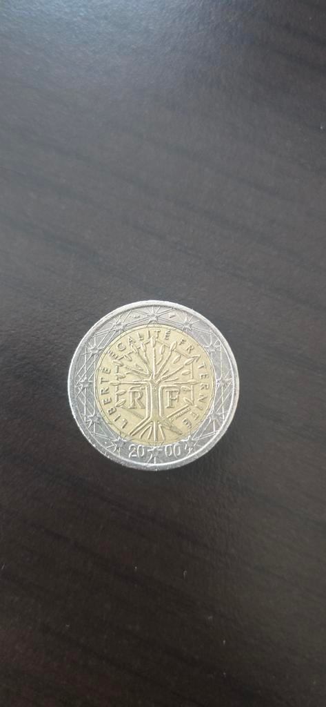 Zeldzame Franse 2 Euro munt 2000, Postzegels en Munten, Munten | Europa | Euromunten, Ophalen, Frankrijk, 2 euro, Losse munt