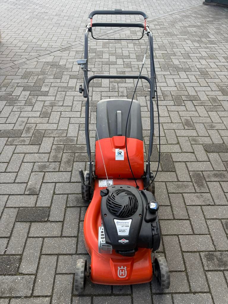 Husqvarna LC 140S grasmaaier, Ophalen, Cirkelmaaier, Gebruikt, Opvangbak