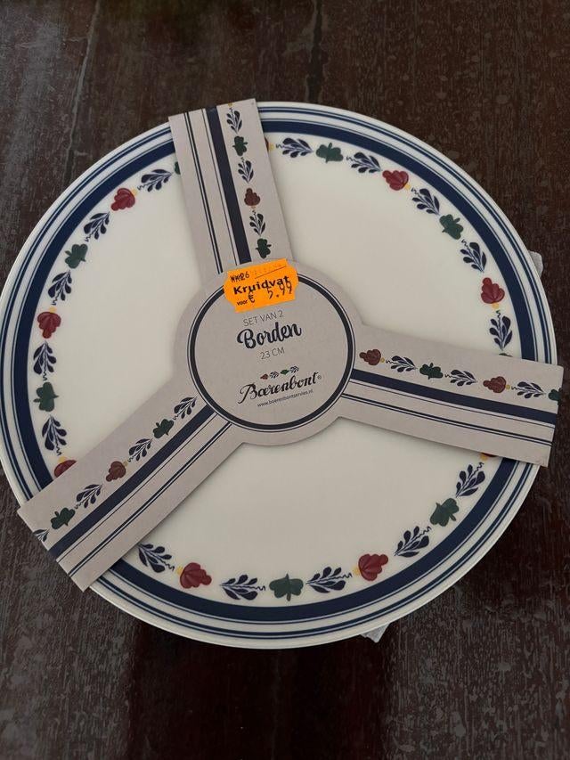 NIEUW: Boerenbont set 2 kunststof borden Boerenbond, Overige materialen, Nieuw, Ophalen of Verzenden, Bord(en)