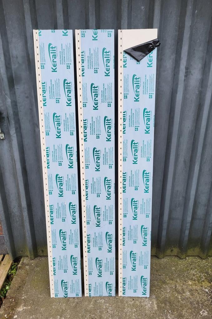 Keralit classic nerf crème potdeksel planken 3x163cm, Ophalen, Nieuw, Overige materialen, Minder dan 20 mm