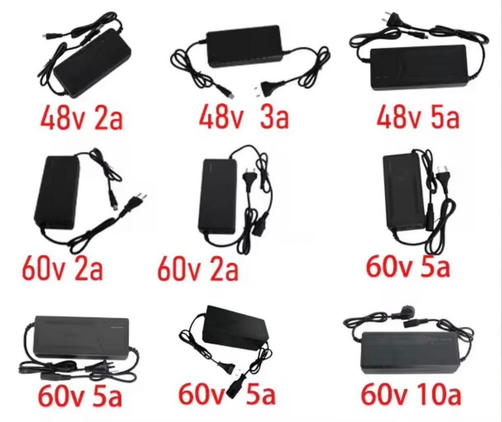 Oplader voor E-bike/Scooter - 24V, 36V, 48V, 60V, Ophalen of Verzenden, Nieuw, Generic