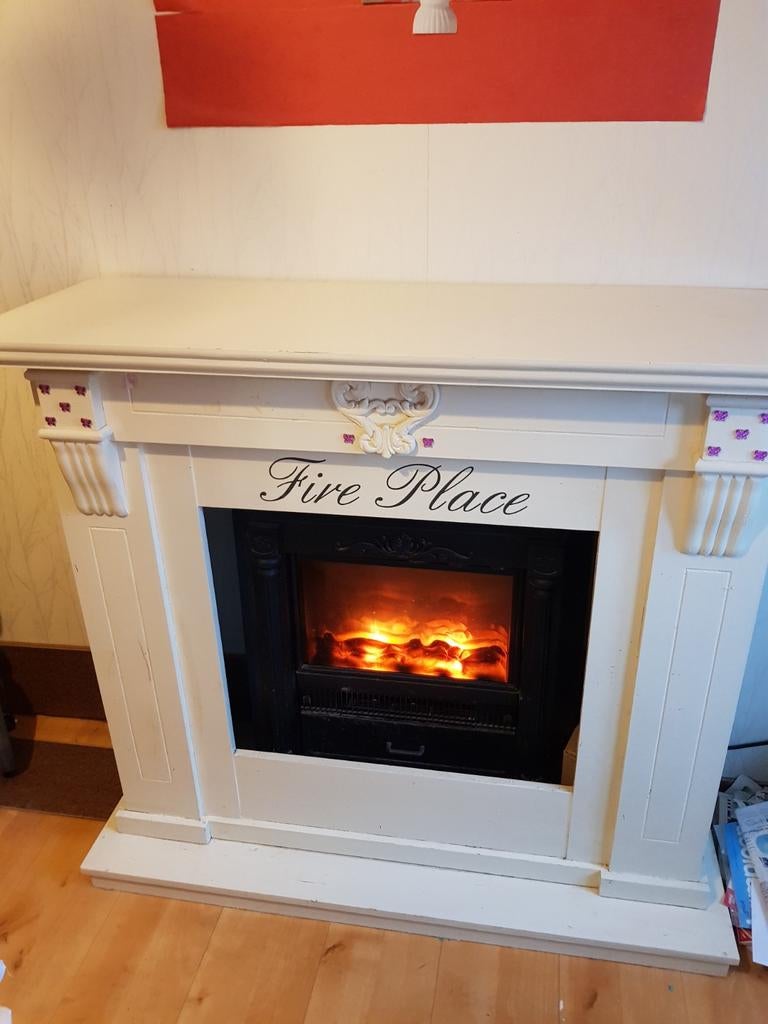 Nep openhaard electriche   sier  schouw  elektriche, Ophalen of Verzenden, Vrijstaande haard, Elektrische haard