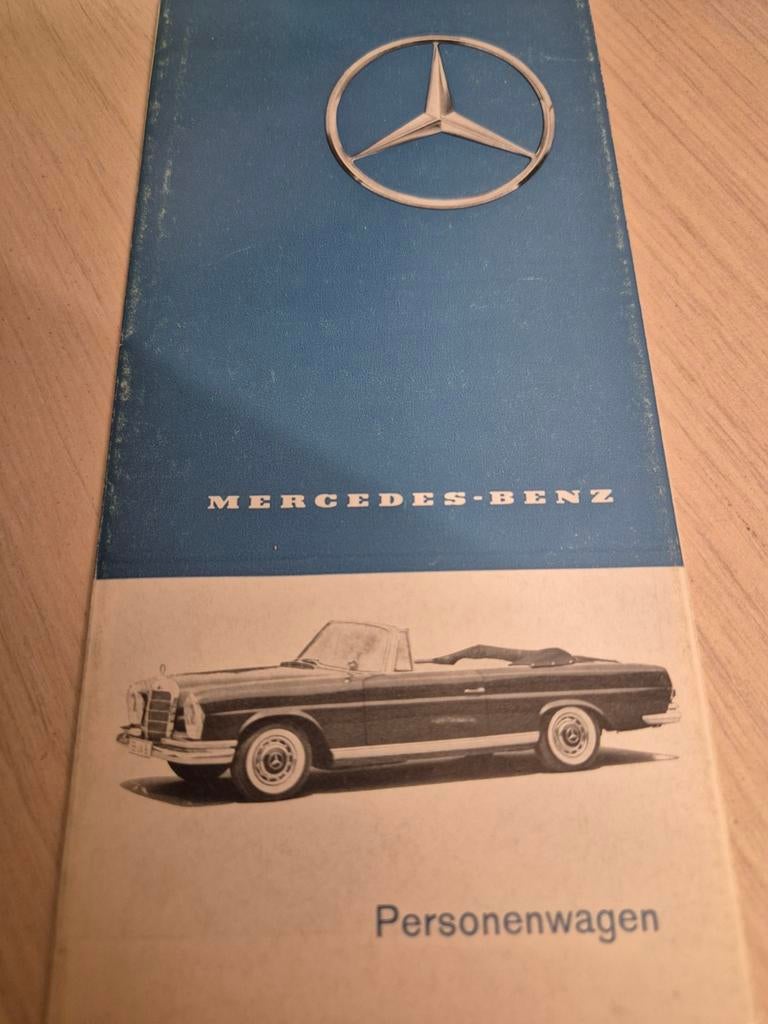 1961 Mercedes 300d 190SL CABRIOLET 300SL vleugeldeur folder, Ophalen of Verzenden, Zo goed als nieuw, Mercedes