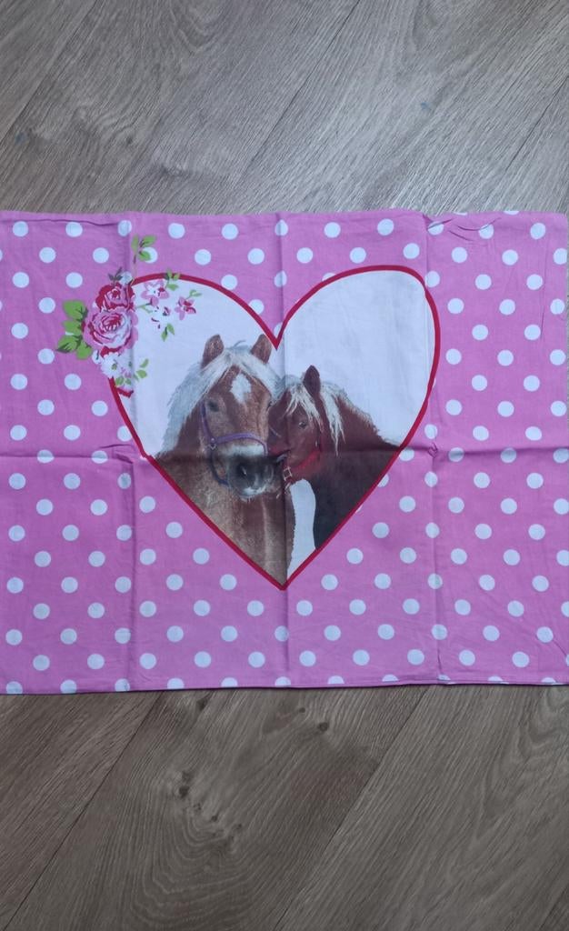 Superleuk fris dekbedovertrek 'paard', Verzenden, Gebruikt, Jongetje of Meisje, Dekbedovertrek