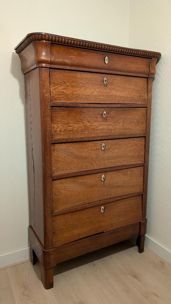 Antieke Hollandse Chiffonnière / Ladekast - 19e eeuw, Ophalen