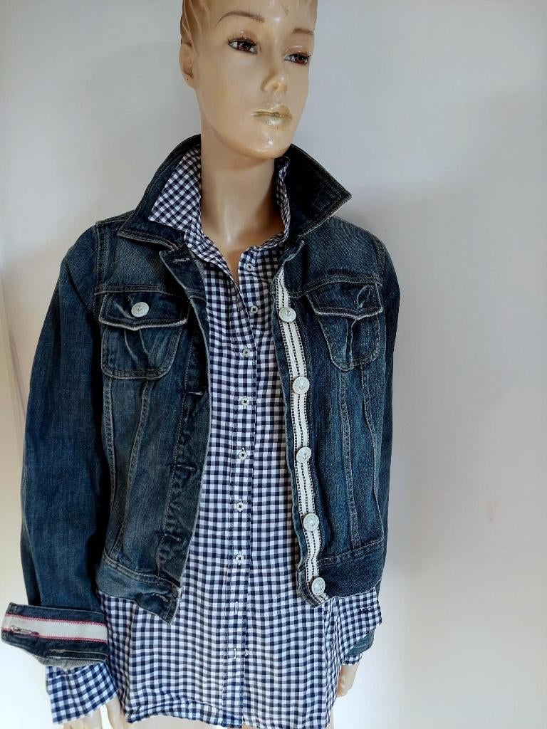 Gaastra spijker jasje in maat S, Kleding | Dames, Jasjes, Kostuums en Pakken, Gedragen, Jasje, Maat 36 (S), Blauw, Verzenden