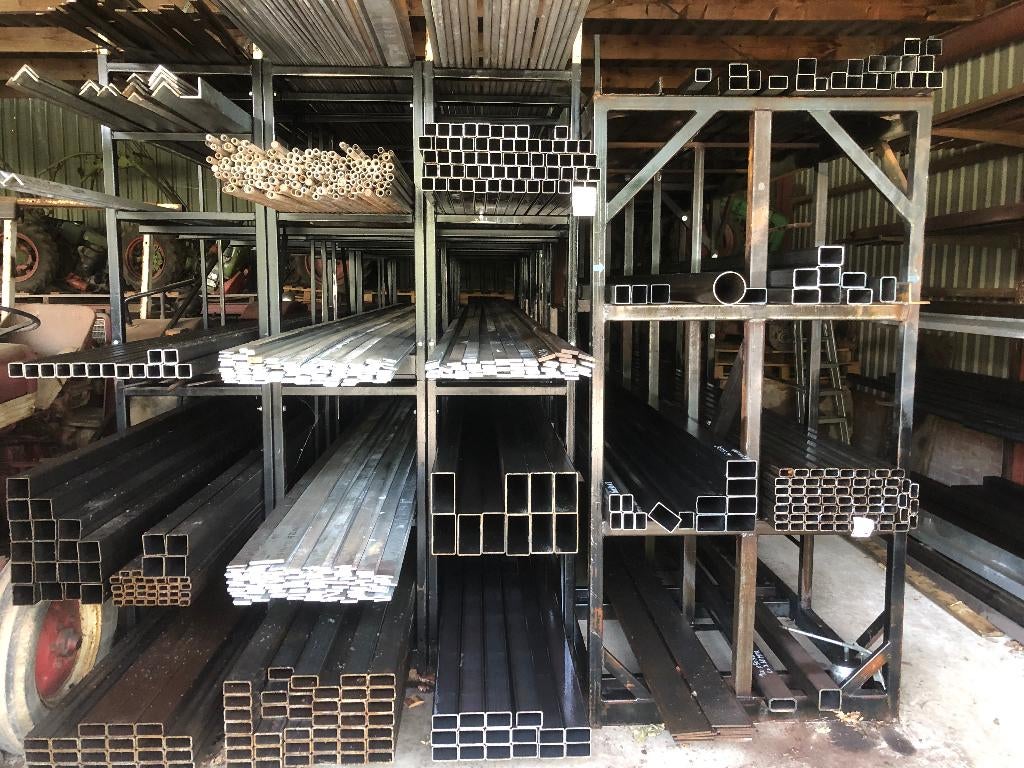 Koker, strip, Pijp,plat, Rond, Gegalniviseerd,Hoekijzer, Ophalen, Nieuw, IJzer