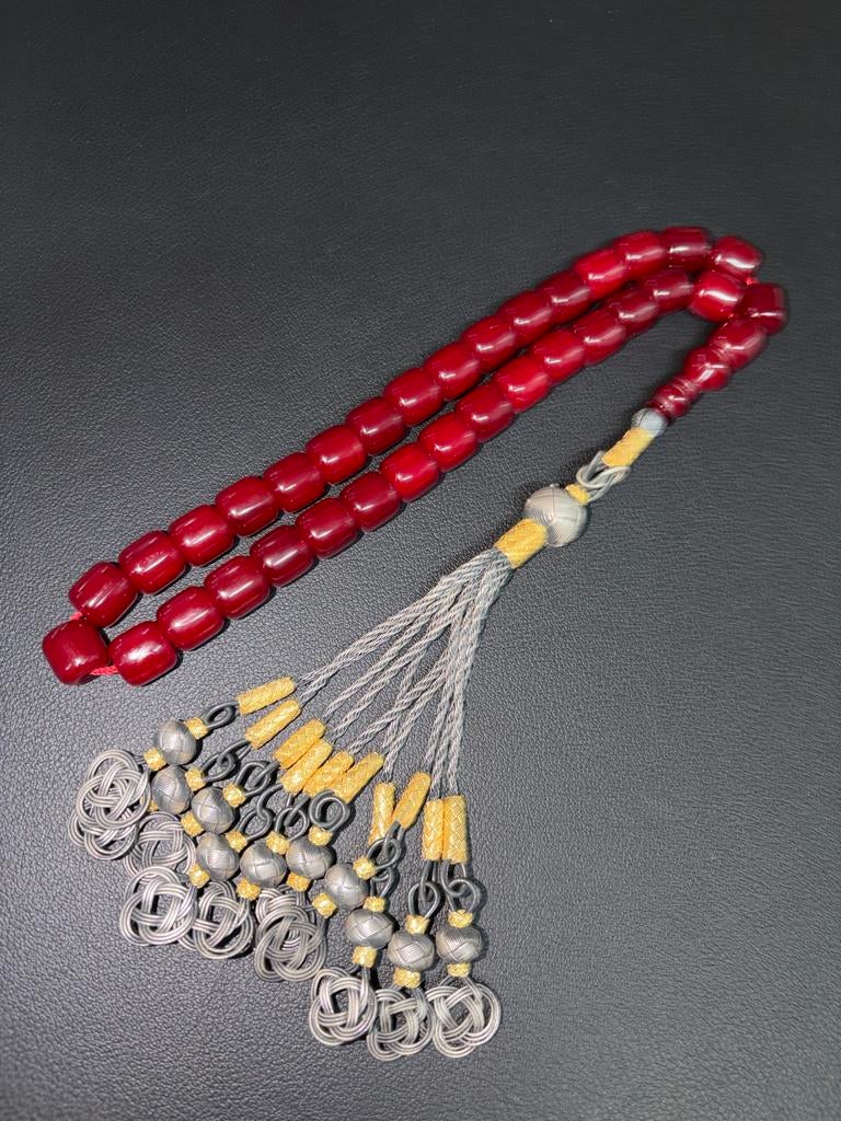 Premium Tesbih met Trabzon Kazaziye Zilver, Ophalen of Verzenden