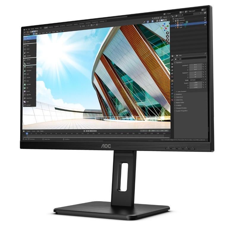 AOC 24P2Q - 24 inch Monitor, Computers en Software, Monitoren, IPS, In hoogte verstelbaar, Ophalen of Verzenden, Zo goed als nieuw