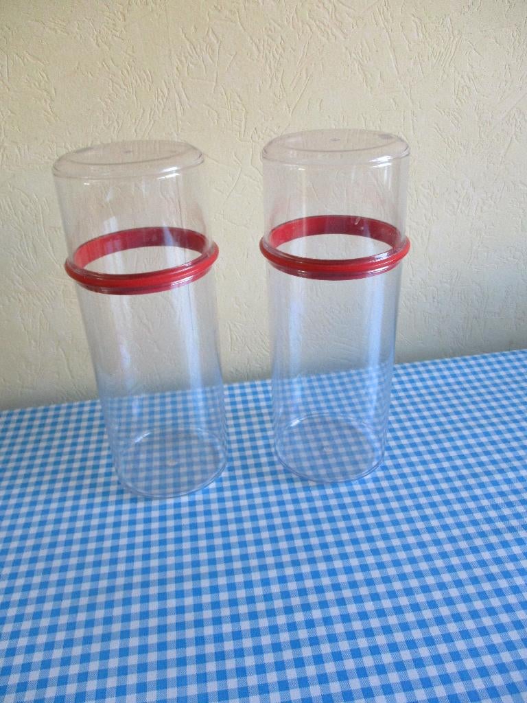 2 x hoge voorraadbus - opbergbus - spaghettibus, Ophalen of Verzenden, Zo goed als nieuw