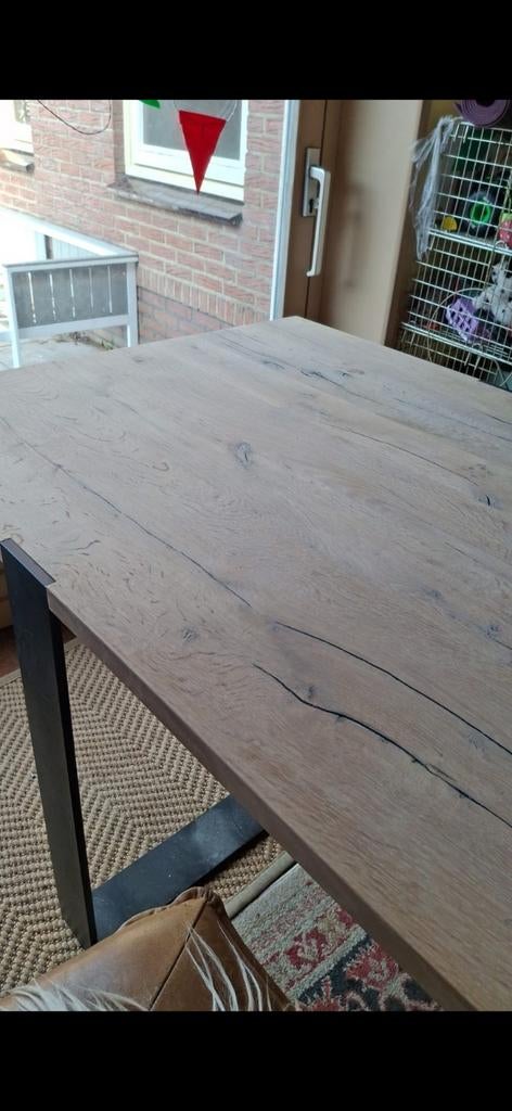 Pilat & Pilat Eettafel, Huis en Inrichting, Tafels | Eettafels, Ophalen, Gebruikt, 50 tot 100 cm, Vijf personen of meer