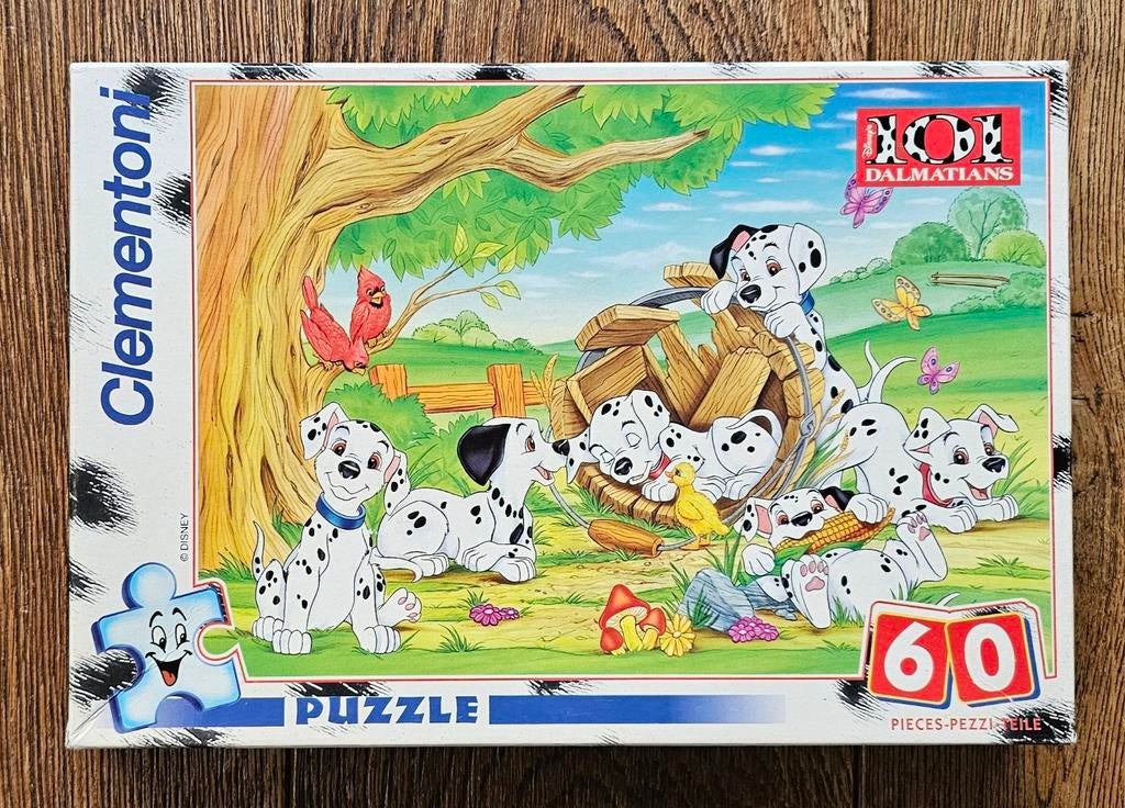 Puzzel Clementoni 101 dalmatiers 60 stukjes, Ophalen of Verzenden, Meer dan 50 stukjes, Zo goed als nieuw, 6 jaar of ouder