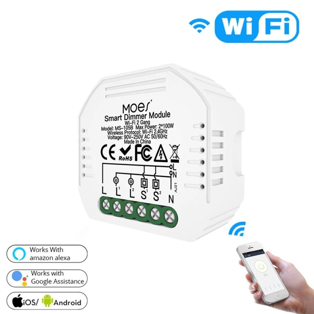 Moes WiFi 2 Gang Dimmer Switch Module, Ophalen of Verzenden, Nieuw, Schakelaar