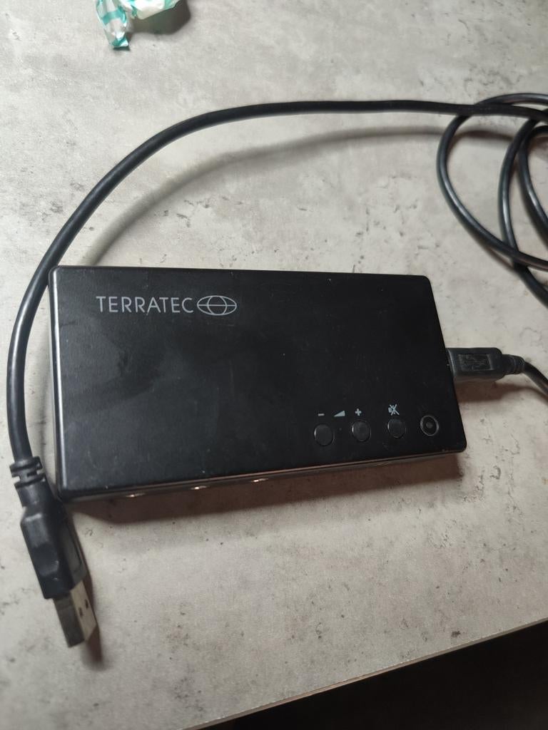Terratec Aureon 7.1 USB Geluidskaart DIGITAAL in en uit, Gebruikt, Terratec, Ophalen of Verzenden, Laptop