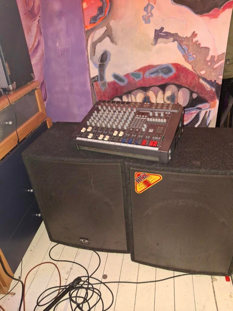 Dynacord Powermate 600 + 2 Dynacord Speakers, Ophalen of Verzenden