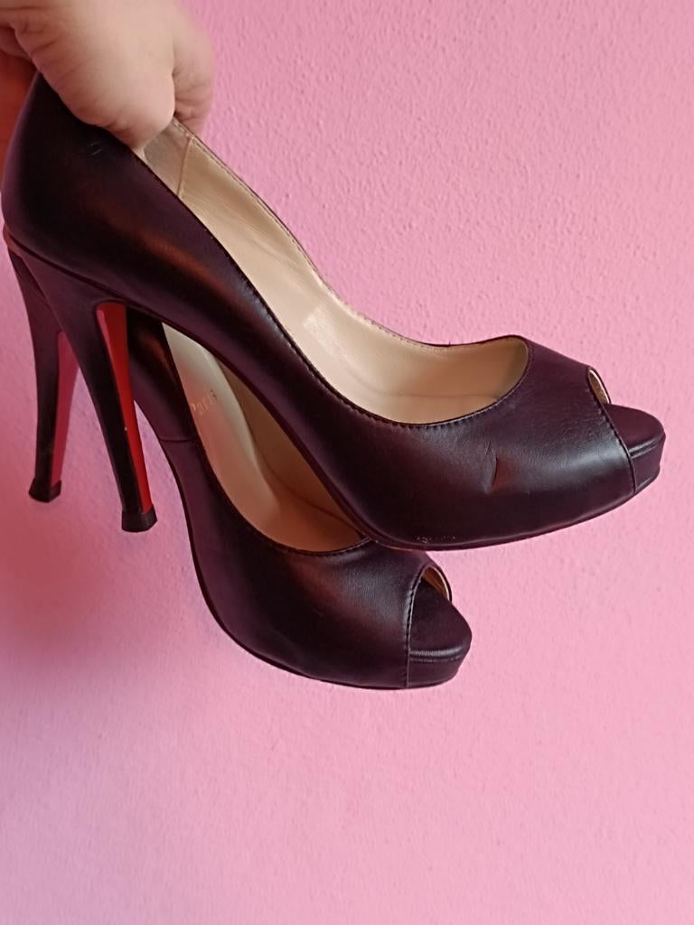 Originele Christian Louboutin Peep-Toe Pumps 39, Ophalen of Verzenden