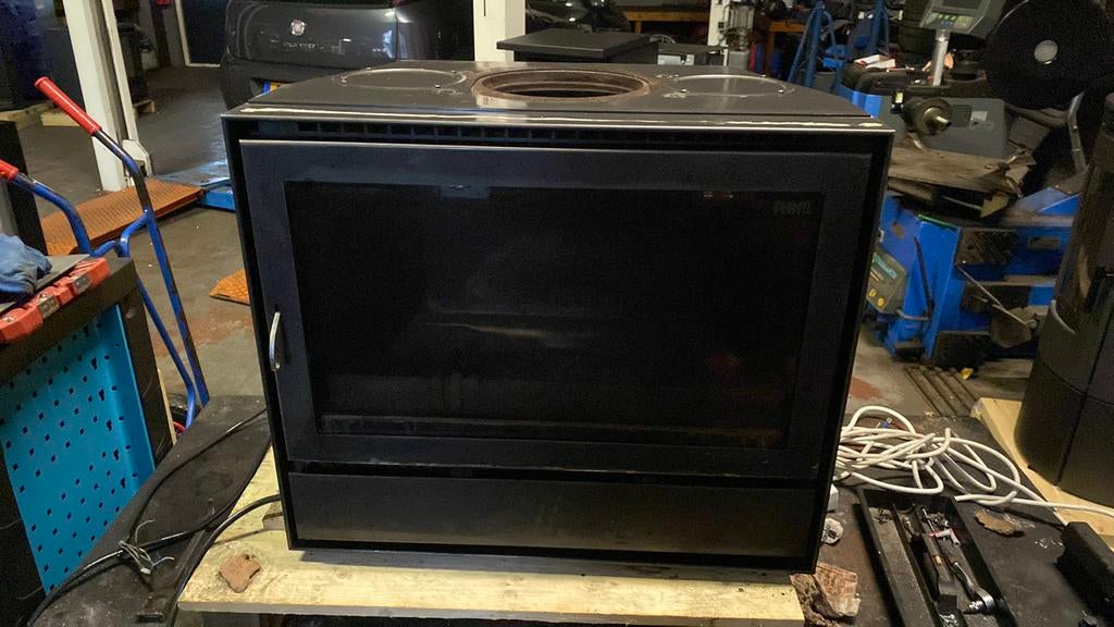 Flam inbouw houtkachel – 10 kW, Huis en Inrichting, Ophalen, Gebruikt, Inbouwhaard, Houthaard