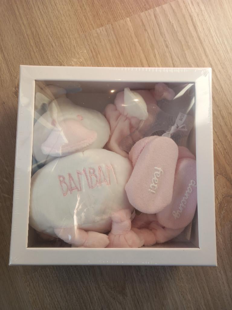 K243 Nieuwe giftbox roze BAMBAM, Ophalen of Verzenden, Nieuw, Kraamcadeau