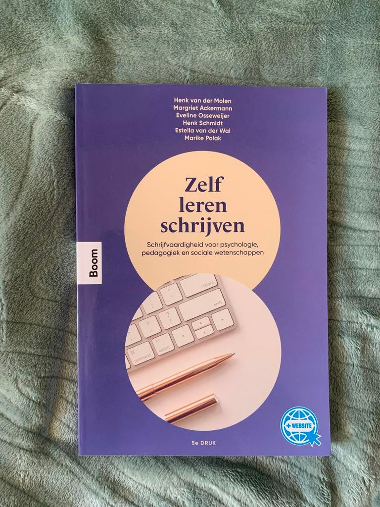 Zelf Leren Schrijven - Lesboek, Boeken, Studieboeken en Cursussen, Ophalen of Verzenden, Gamma, Zo goed als nieuw, WO