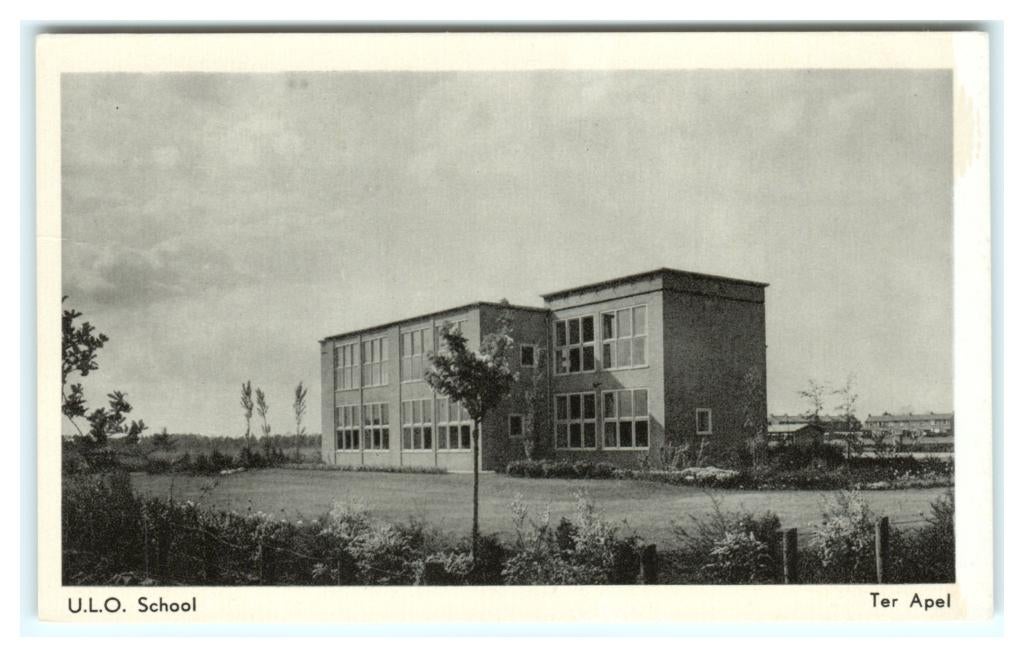 Ter Apel, U.L.O. School, Verzenden, 1940 tot 1960, Ongelopen, Groningen