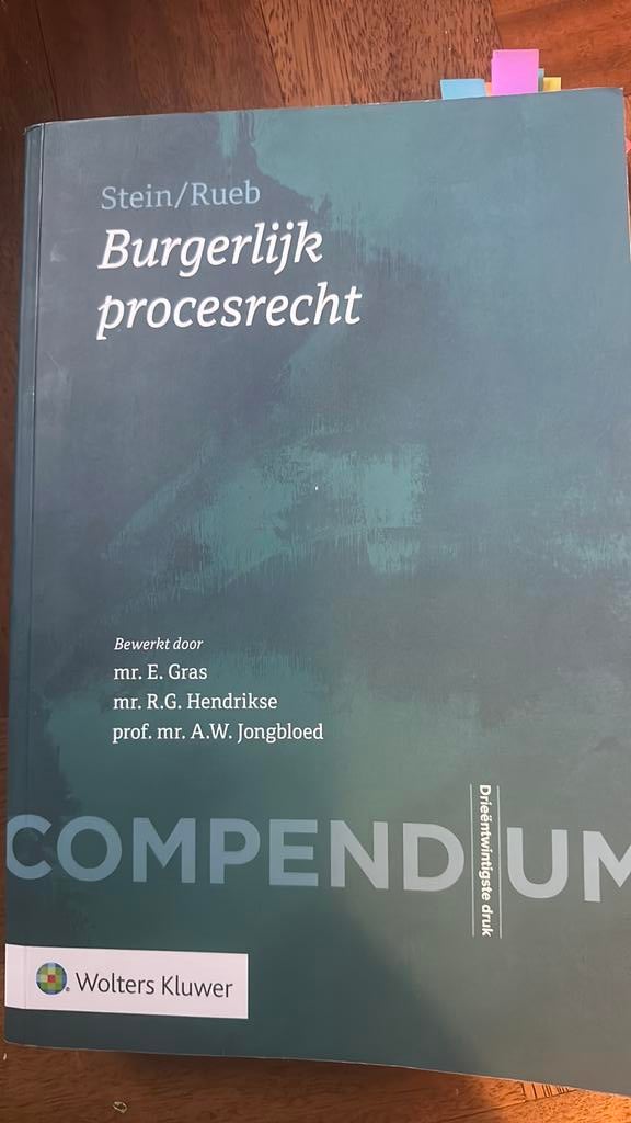 Compendium van het burgerlijk procesrecht, Ophalen of Verzenden, Zo goed als nieuw, Natuurwetenschap