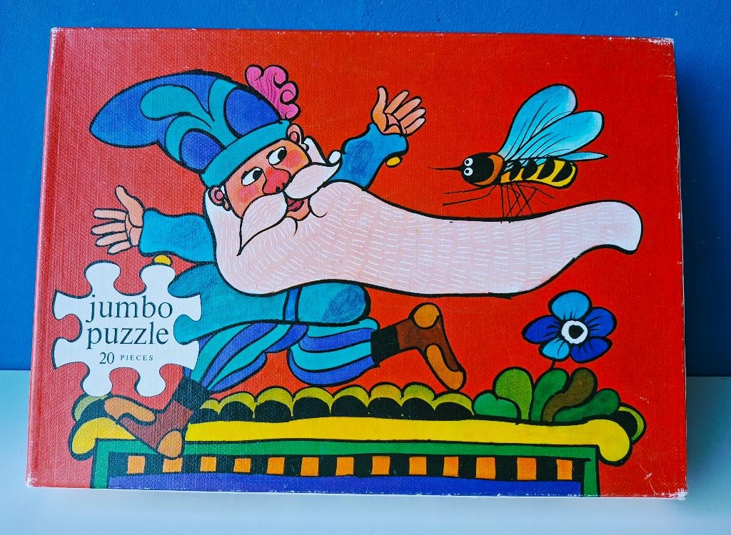 JUMBO kinderpuzzel/Illustratie van Alfons van Heusden, Ophalen of Verzenden, 10 tot 50 stukjes, Gebruikt, 2 tot 4 jaar