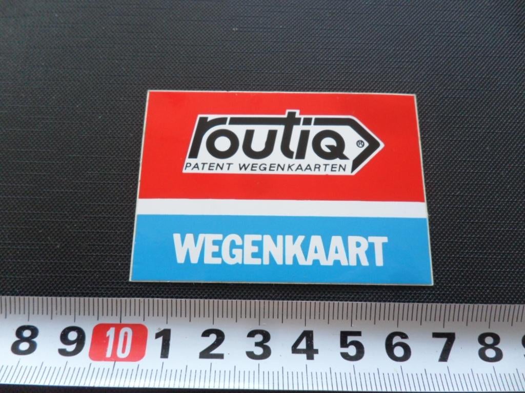 sticker ROUTIQ patent wegenkaarten *, Ophalen, Zo goed als nieuw