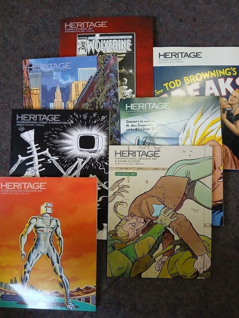 7 Heritage Veiling Catalogi, Ophalen of Verzenden, Zo goed als nieuw, Heritage Auctions, Catalogus