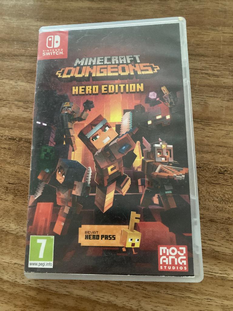 Minecraft dungeons hero edition, Avontuur en Actie, Gebruikt, Ophalen of Verzenden, 3 spelers of meer