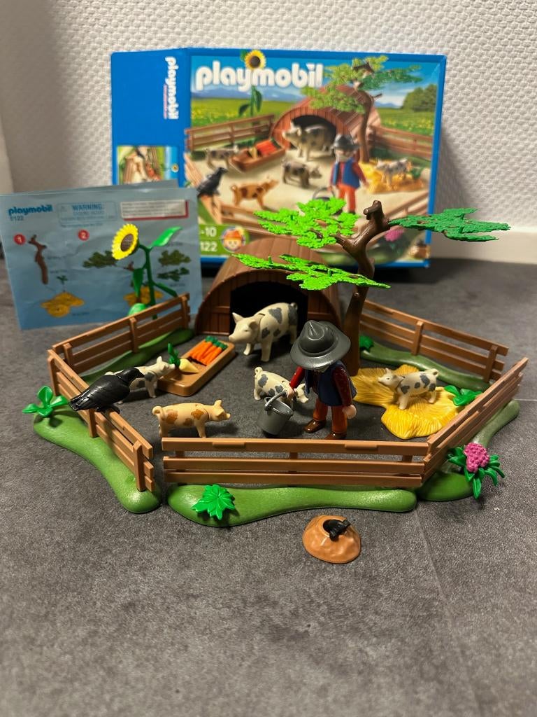 Boer met varkens 5122 - Playmobil, Ophalen of Verzenden, Zo goed als nieuw, Complete set