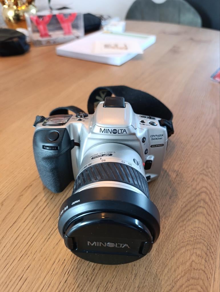 Minolta Dynax 500si Spiegelreflexcamera, Ophalen of Verzenden, Gebruikt, Spiegelreflex, Minolta