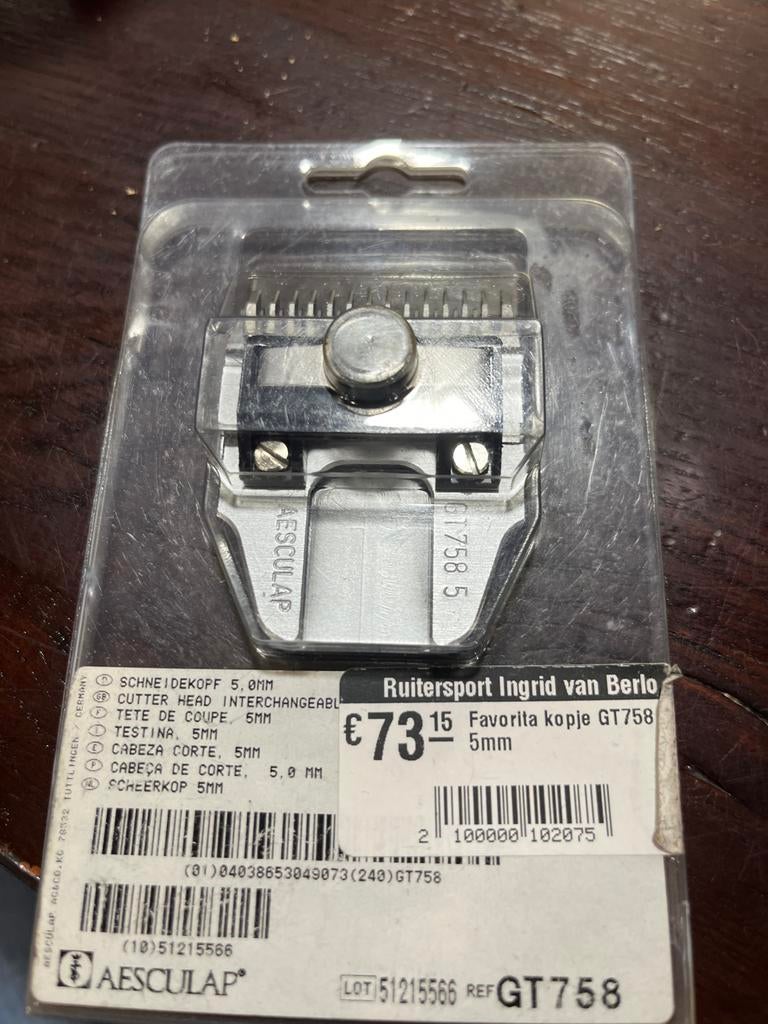 Scheerkopjes favorita aesculap, Dieren en Toebehoren, Ophalen of Verzenden