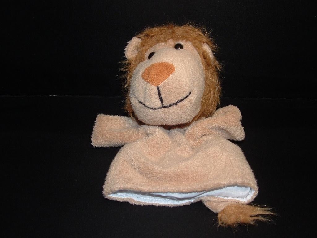 GOLLNEST & KIESEL LEEUW HANDPOP ZACHTE BADSTOF BEIG, Ophalen of Verzenden, Nieuw, Overige typen