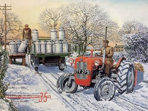 Massey Ferguson 35. Metalen wandbord 30 x 40 cm, Verzamelen, Reclamebord, Nieuw, Ophalen of Verzenden, X
