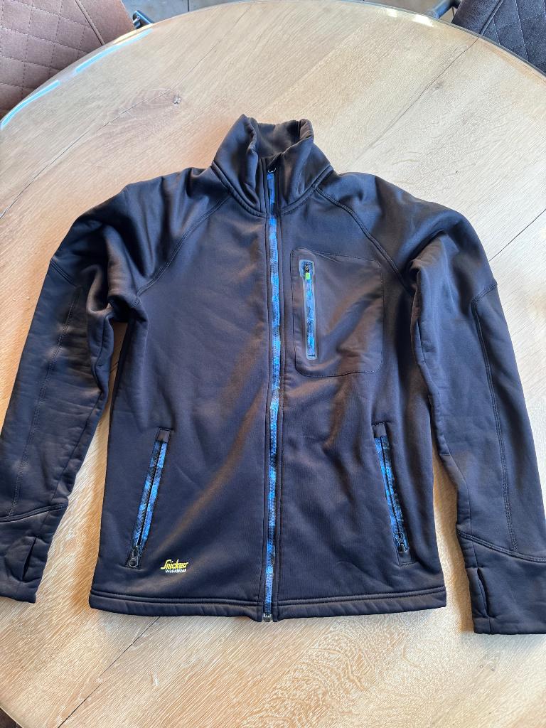 Nieuwe Snickers FlexiWork Stretch Fleece Jas - zwart Maat S, Tuin en Terras, Werkkleding, Ophalen of Verzenden, Nieuw, Jas