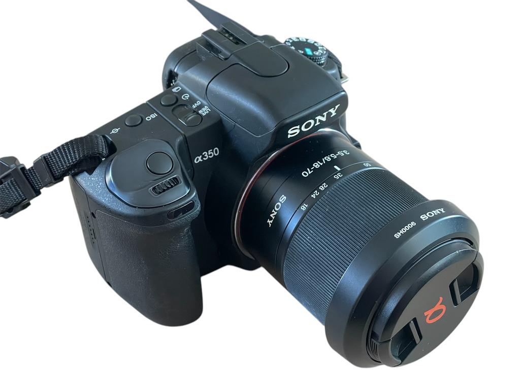 Sony A350 body, lenzen, flitser, tas. Compleet IZGS, Audio, Tv en Foto, Fotocamera's Digitaal, Gebruikt, Spiegelreflex, Sony, 4 t/m 7 keer