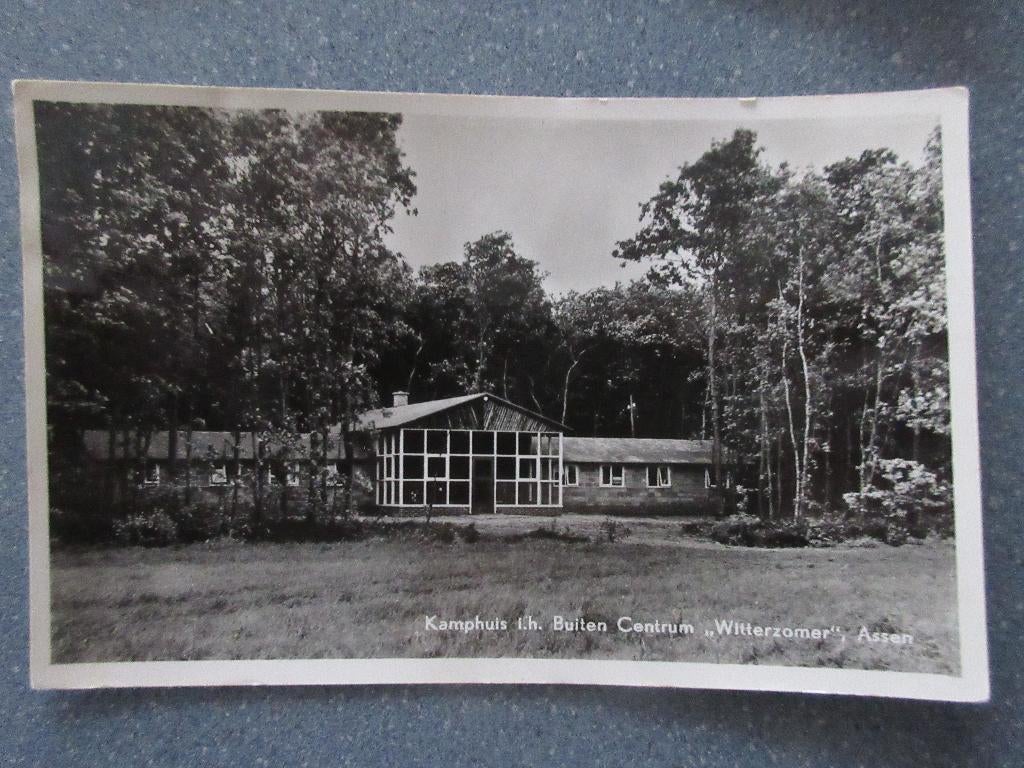 Assen, Kamphuis bij Buitencentrum Witterzomer, Verzenden, 1940 tot 1960, Gelopen, Drenthe