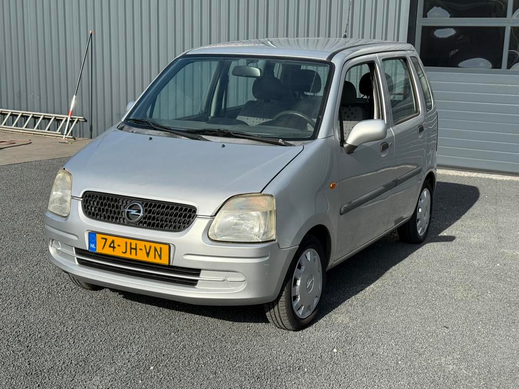 Opel Agila 1.2 I 16V 2002 Grijs, Voorwielaandrijving, 74 pk, 4 stoelen, Origineel Nederlands