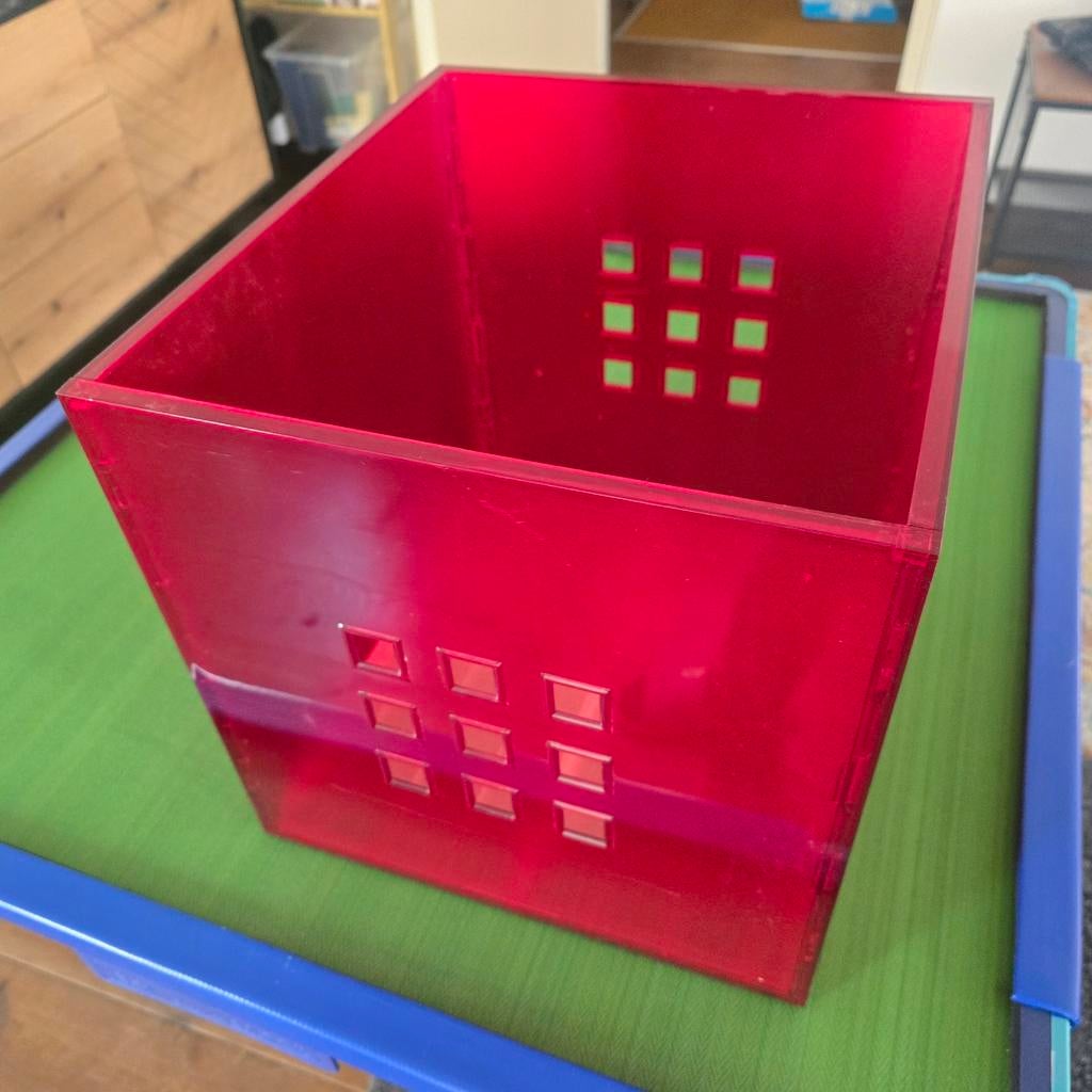 IKEA LEKMAN opbergbox (Rood), Ophalen, Gebruikt