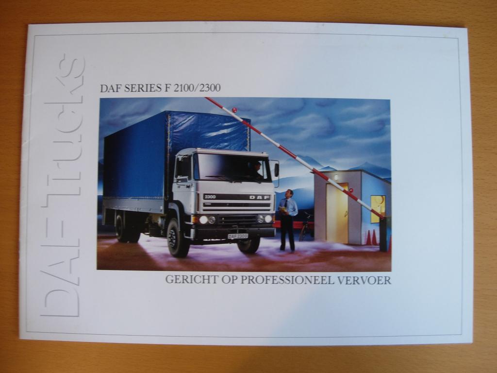 DAF 2100 / 2300 Brochure 1988 - NL, Ophalen of Verzenden, Zo goed als nieuw, Overige merken, DAF