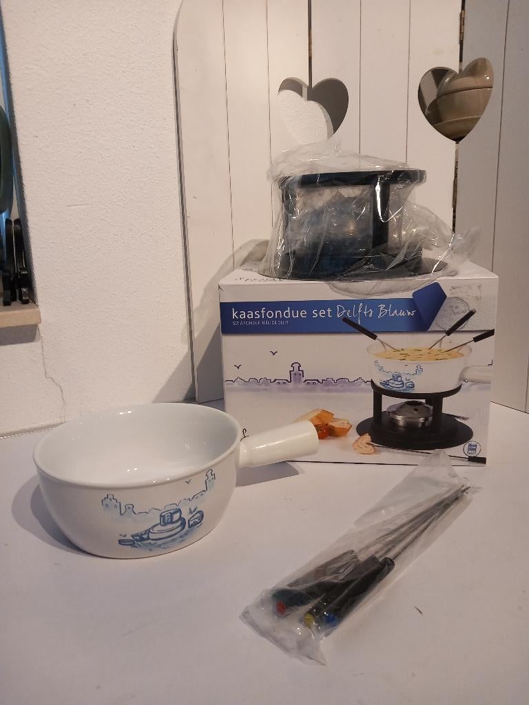 Boska Fondueset Delfts Blauw NIEUW, Ophalen of Verzenden, Nieuw