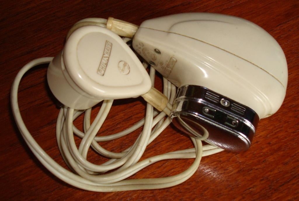 Philips Eitje Scheerapparaat Wit Bakeliet, Ophalen of Verzenden, Gebruikt, Scheren en Epileren