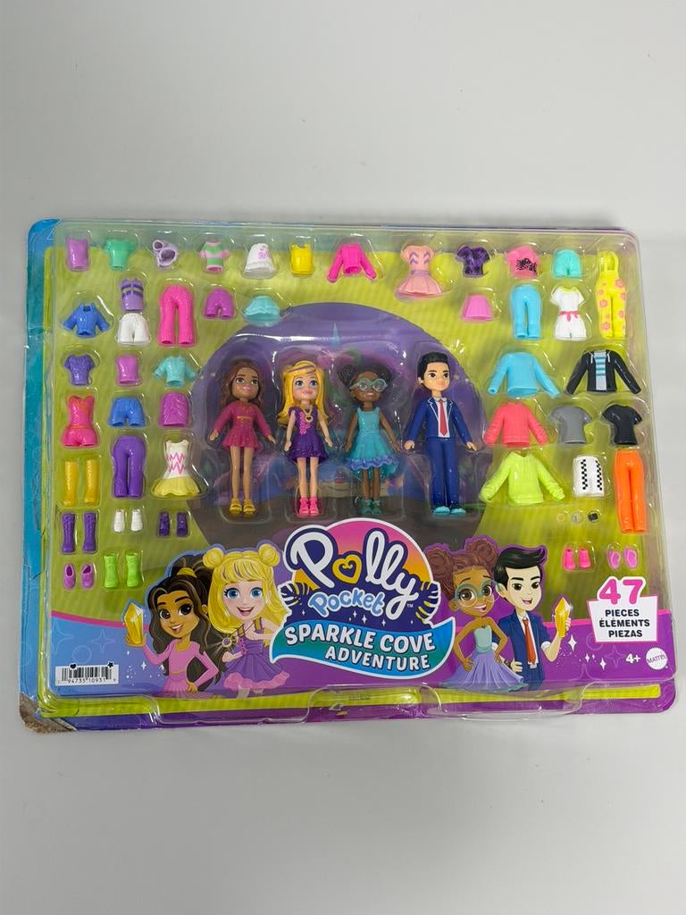 Polly Pocket Fonkelgrot Modeset 47dlg Nieuw poppen + kleding, Overige typen, Nieuw, Ophalen of Verzenden, H