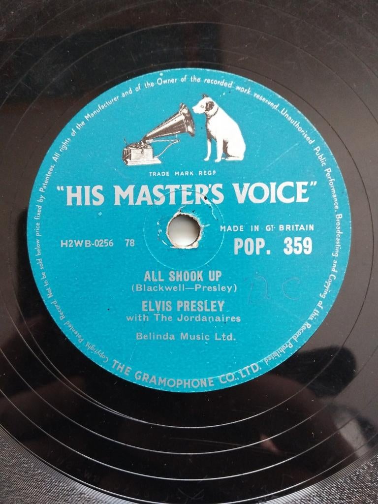 Elvis Presley - All shook up 78RPM, Ophalen of Verzenden, Gebruikt, 10 inch